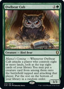 2022 Magic The Gathering Commander Legends: Battle for Baldur's Gate #246 Owlbear Cub Front