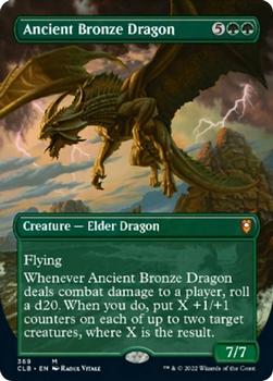 2022 Magic The Gathering Commander Legends: Battle for Baldur's Gate #369 Ancient Bronze Dragon Front