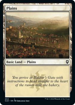 2022 Magic The Gathering Commander Legends: Battle for Baldur's Gate #454 Plains Front
