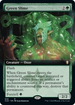 2022 Magic The Gathering Commander Legends: Battle for Baldur's Gate #636 Green Slime Front