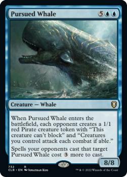 2022 Magic The Gathering Commander Legends: Battle for Baldur's Gate #732 Pursued Whale Front