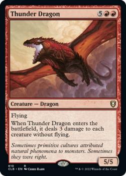 2022 Magic The Gathering Commander Legends: Battle for Baldur's Gate #810 Thunder Dragon Front