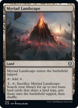 2022 Magic The Gathering Commander Legends: Battle for Baldur's Gate #904 Myriad Landscape Front