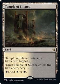 2022 Magic The Gathering Commander Legends: Battle for Baldur's Gate #924 Temple of Silence Front