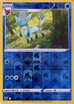 2022 Pokemon Sword & Shield Astral Radiance - Reverse Holo #038/189 Glaceon Front