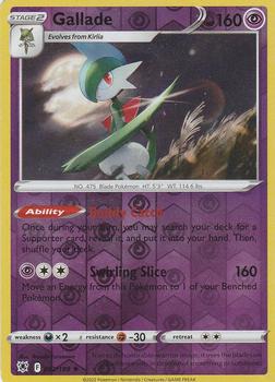2022 Pokemon Sword & Shield Astral Radiance - Reverse Holo #062/189 Gallade Front