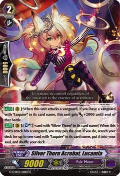 2017 Cardfight!! Vanguard Rummy Labyrinth Under the Moonlight #18 Silver Thorn Acrobat, Lucamia Front