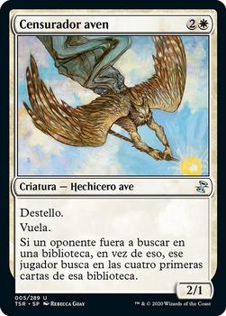 2021 Magic The Gathering Time Spiral Remastered (Spanish) #5 Censurador aven Front