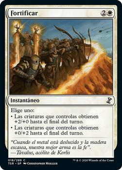 2021 Magic The Gathering Time Spiral Remastered (Spanish) #18 Fortificar Front