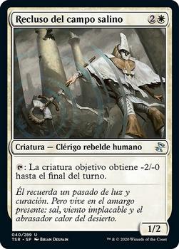 2021 Magic The Gathering Time Spiral Remastered (Spanish) #40 Recluso del campo salino Front