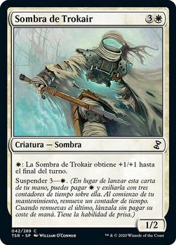 2021 Magic The Gathering Time Spiral Remastered (Spanish) #42 Sombra de Trokair Front