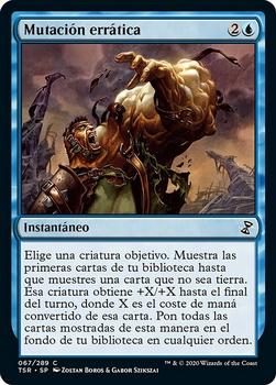 2021 Magic The Gathering Time Spiral Remastered (Spanish) #67 Mutación errática Front