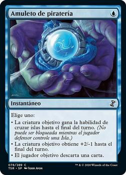 2021 Magic The Gathering Time Spiral Remastered (Spanish) #78 Amuleto de piratería Front