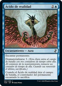 2021 Magic The Gathering Time Spiral Remastered (Spanish) #81 Ácido de realidad Front