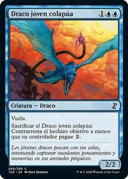 2021 Magic The Gathering Time Spiral Remastered (Spanish) #89 Draco joven colapúa Front