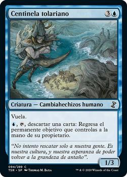 2021 Magic The Gathering Time Spiral Remastered (Spanish) #94 Centinela tolariano Front