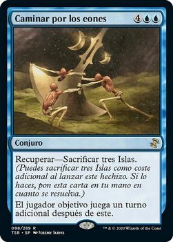 2021 Magic The Gathering Time Spiral Remastered (Spanish) #98 Caminar por los eones Front