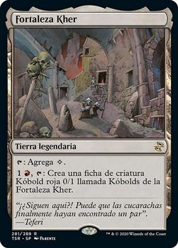 2021 Magic The Gathering Time Spiral Remastered (Spanish) #281 Fortaleza Kher Front