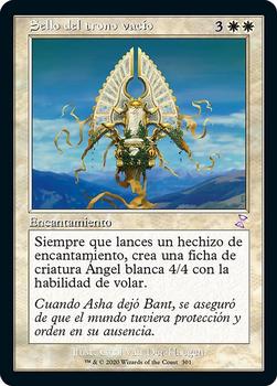 2021 Magic The Gathering Time Spiral Remastered (Spanish) #301 Sello del trono vacío Front