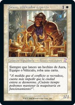2021 Magic The Gathering Time Spiral Remastered (Spanish) #303 Sram, edificador experto Front
