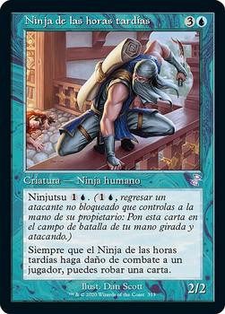 2021 Magic The Gathering Time Spiral Remastered (Spanish) #313 Ninja de las horas tardías Front