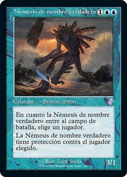2021 Magic The Gathering Time Spiral Remastered (Spanish) #321 Némesis de nombre verdadero Front