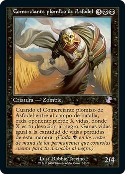 2021 Magic The Gathering Time Spiral Remastered (Spanish) #323 Comerciante plomizo de Asfodel Front
