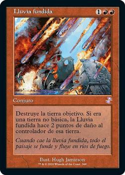 2021 Magic The Gathering Time Spiral Remastered (Spanish) #348 Lluvia fundida Front