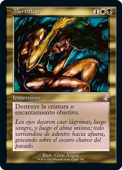 2021 Magic The Gathering Time Spiral Remastered (Spanish) #381 Mortificar Front