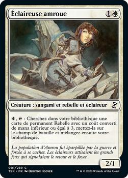 2021 Magic The Gathering Time Spiral Remastered (French) #1 Éclaireuse amroue Front