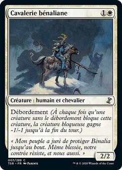 2021 Magic The Gathering Time Spiral Remastered (French) #7 Cavalerie bénaliane Front