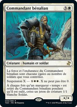 2021 Magic The Gathering Time Spiral Remastered (French) #8 Commandant bénalian Front