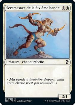 2021 Magic The Gathering Time Spiral Remastered (French) #9 Scramasaxe de la Sixième bande Front