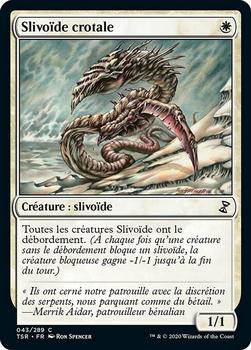 2021 Magic The Gathering Time Spiral Remastered (French) #43 Slivoïde crotale Front