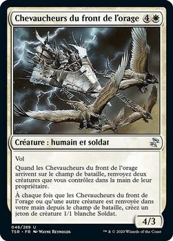 2021 Magic The Gathering Time Spiral Remastered (French) #46 Chevaucheurs du front de l'orage Front