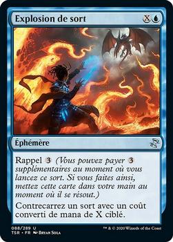 2021 Magic The Gathering Time Spiral Remastered (French) #88 Explosion de sort Front