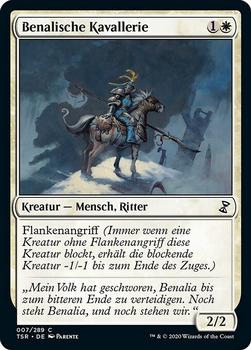 2021 Magic The Gathering Time Spiral Remastered (German) #7 Benalische Kavallerie Front