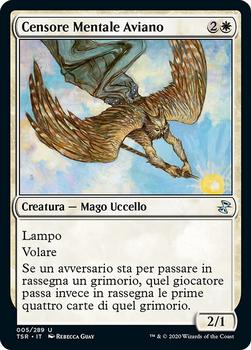 2021 Magic The Gathering Time Spiral Remastered (Italian) #5 Censore Mentale Aviano Front