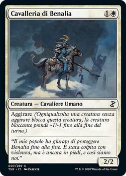 2021 Magic The Gathering Time Spiral Remastered (Italian) #7 Cavalleria di Benalia Front