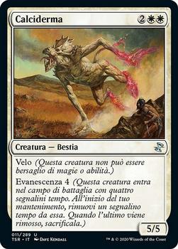 2021 Magic The Gathering Time Spiral Remastered (Italian) #11 Calciderma Front
