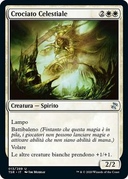2021 Magic The Gathering Time Spiral Remastered (Italian) #13 Crociato Celestiale Front