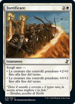 2021 Magic The Gathering Time Spiral Remastered (Italian) #18 Fortificare Front