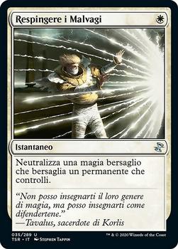 2021 Magic The Gathering Time Spiral Remastered (Italian) #35 Respingere i Malvagi Front