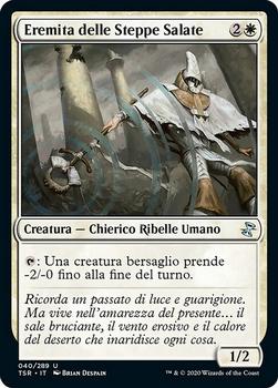 2021 Magic The Gathering Time Spiral Remastered (Italian) #40 Eremita delle Steppe Salate Front