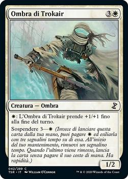 2021 Magic The Gathering Time Spiral Remastered (Italian) #42 Ombra di Trokair Front