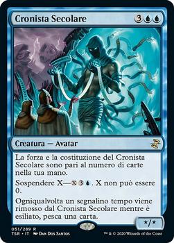 2021 Magic The Gathering Time Spiral Remastered (Italian) #51 Cronista Secolare Front