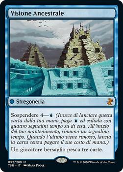 2021 Magic The Gathering Time Spiral Remastered (Italian) #52 Visione Ancestrale Front