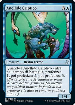 2021 Magic The Gathering Time Spiral Remastered (Italian) #60 Anellide Criptico Front