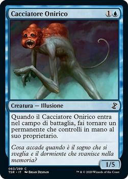 2021 Magic The Gathering Time Spiral Remastered (Italian) #63 Cacciatore Onirico Front