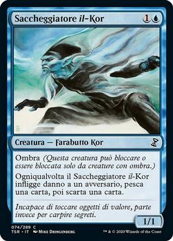 2021 Magic The Gathering Time Spiral Remastered (Italian) #74 Saccheggiatore il-Kor Front